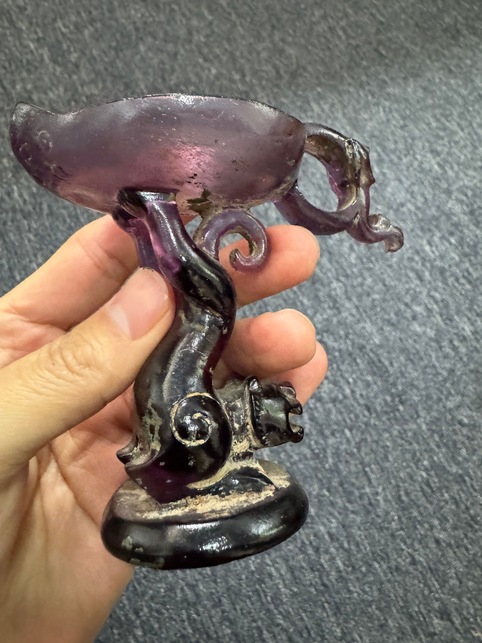 Glass Candlestick: 9.3*10.3*5.4/163g