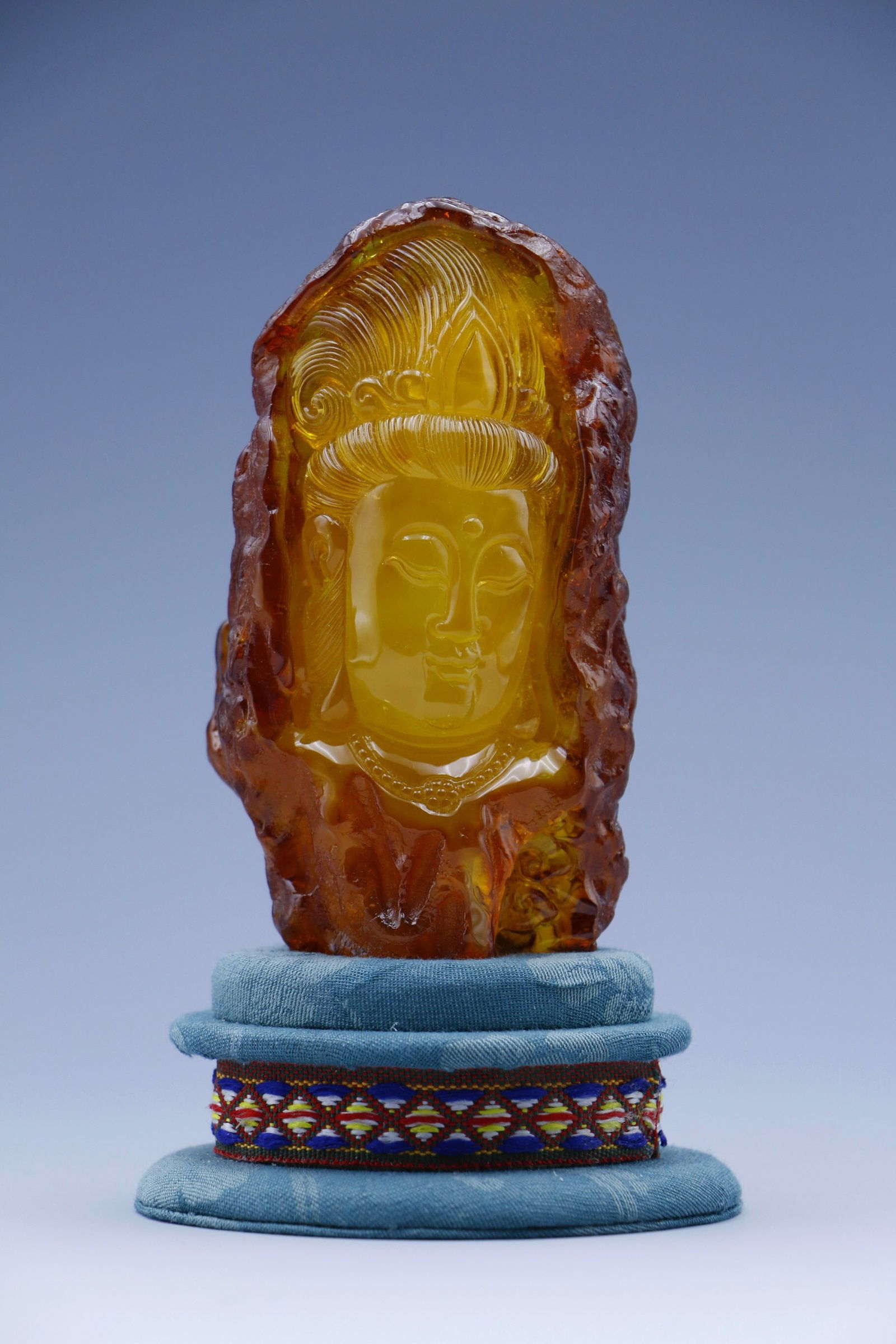 Half-Amber, Half-Honey Amber Ornament (1 of 2)