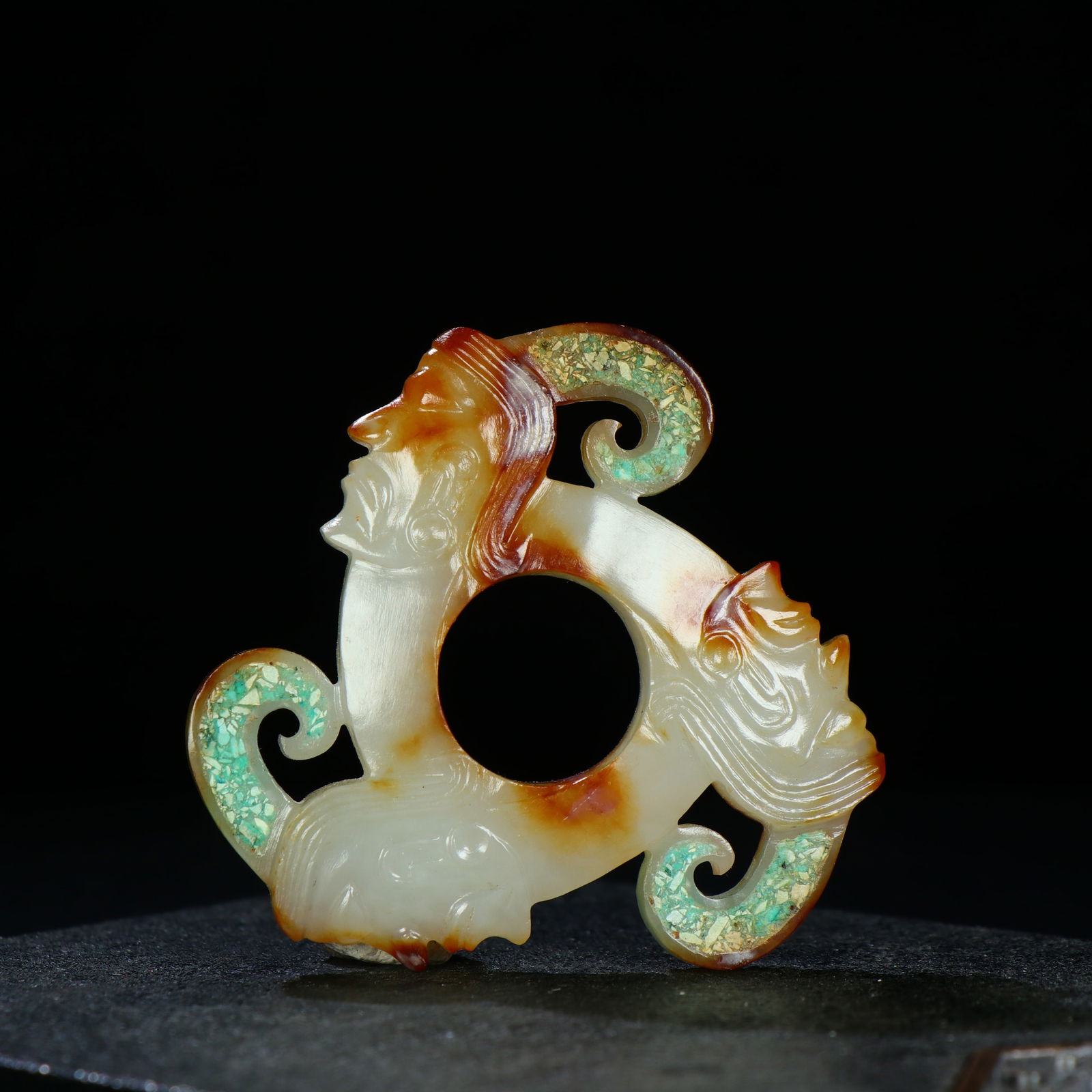 Hetian White Jade Round Bracelet: 5.6*0.8/31g