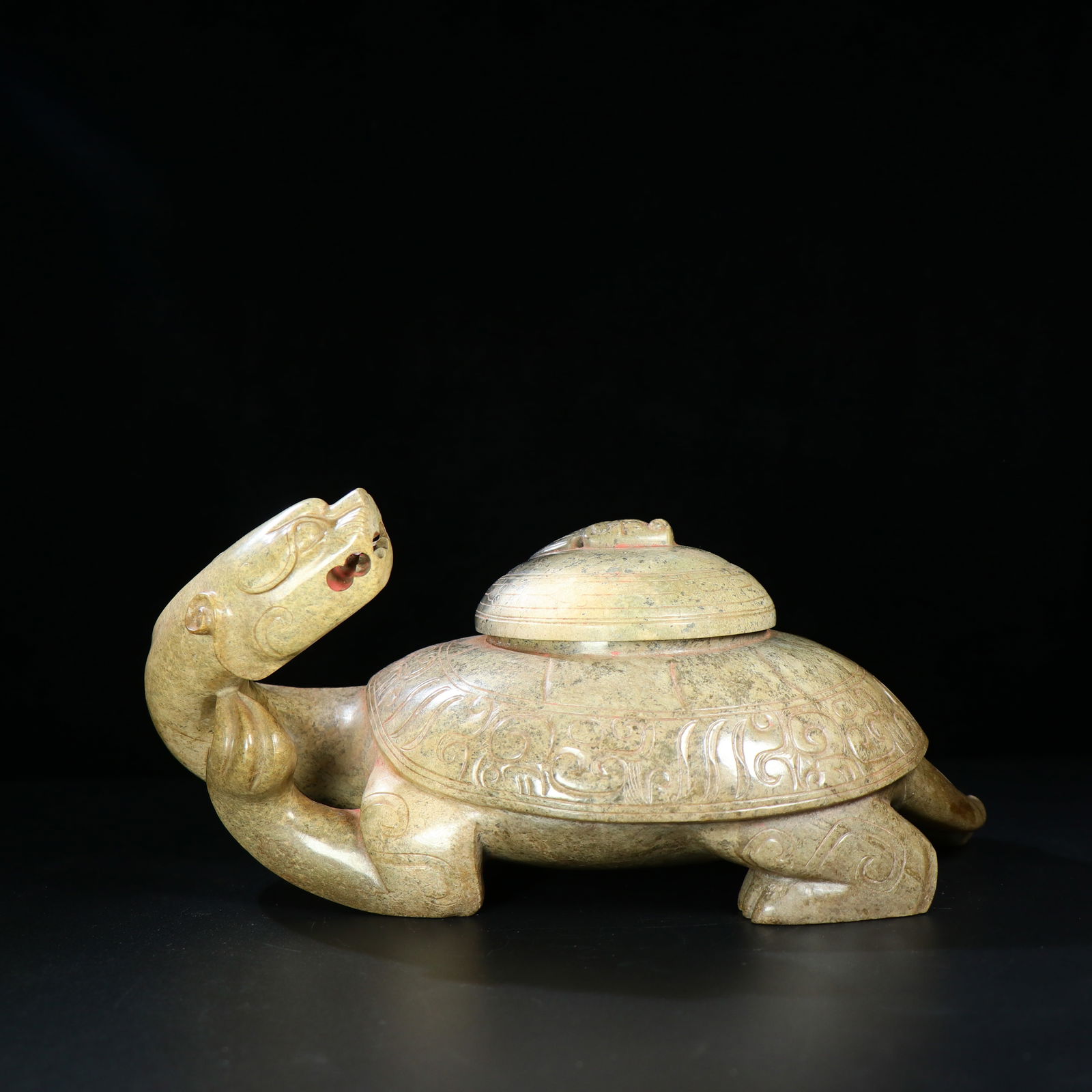 Hetian Jade Pebble Size: 24*12*11/2032g