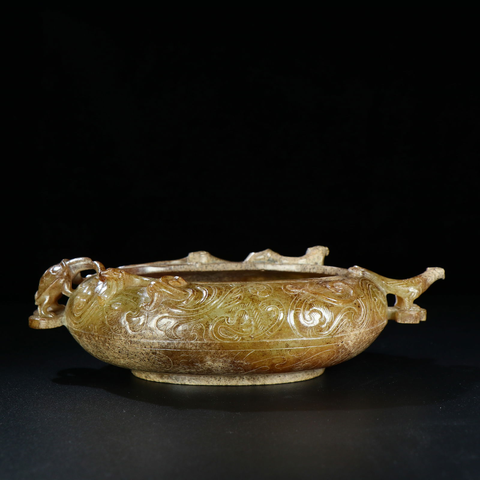 Hetian Jade Pebble Pendant: 20*11.5*5.5/498g