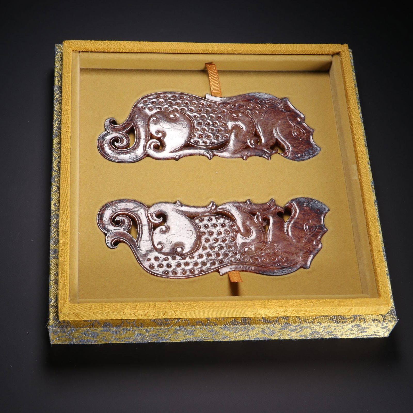 A Pair of Han Dynasty Jade Pendants (1 of 1)