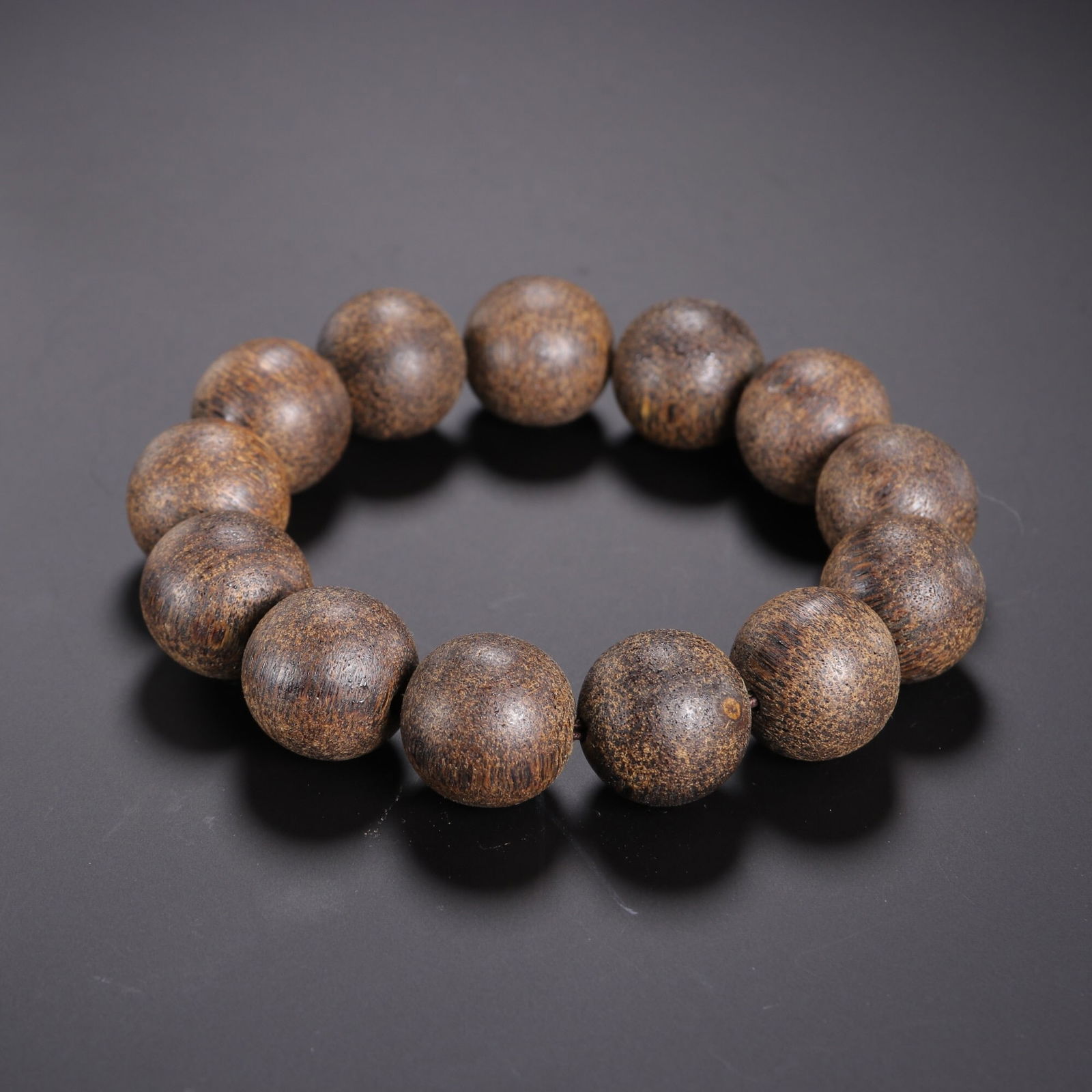 Agarwood Round Bead Bracelet (1 of 1)