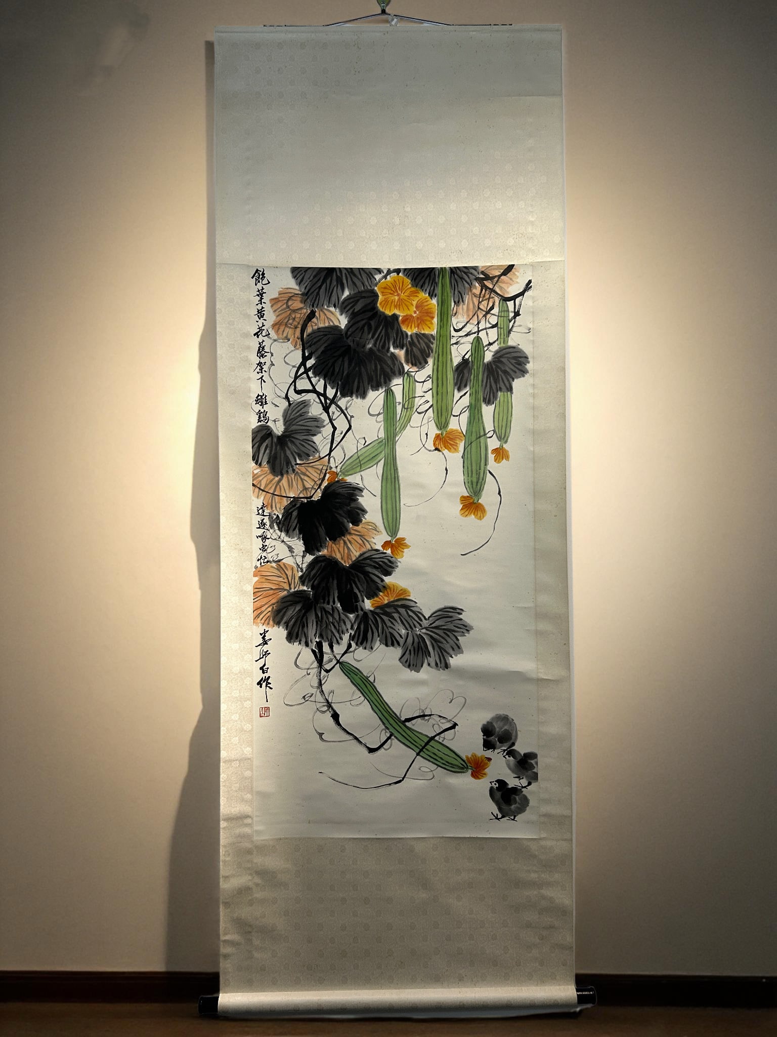 Lou Shibai Mark Paper Hanging Scroll (1 of 1)