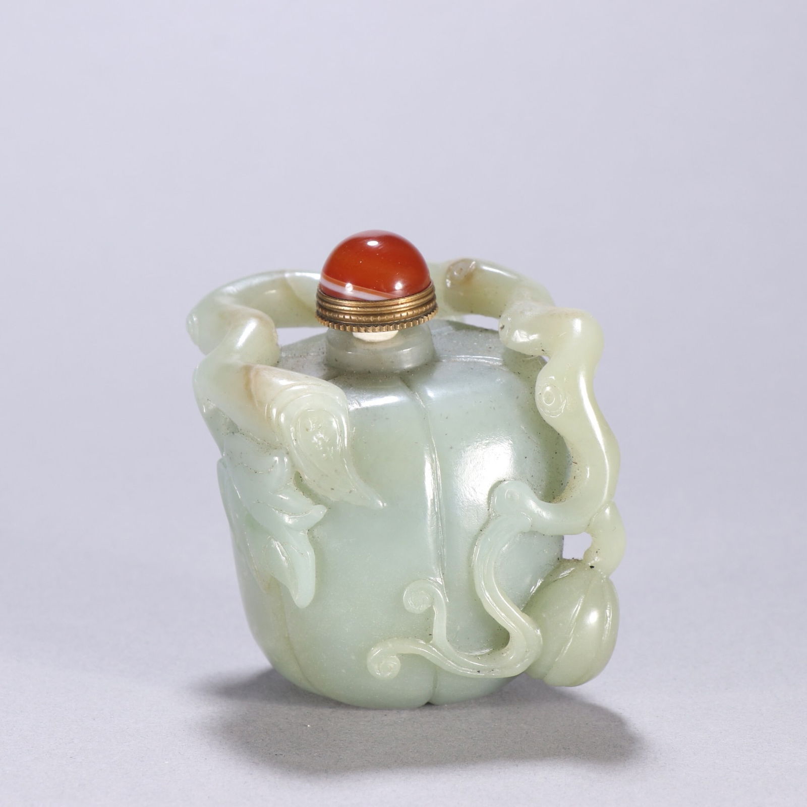 Hetian Jade Pebble Carving: 7*5.1/237.7g