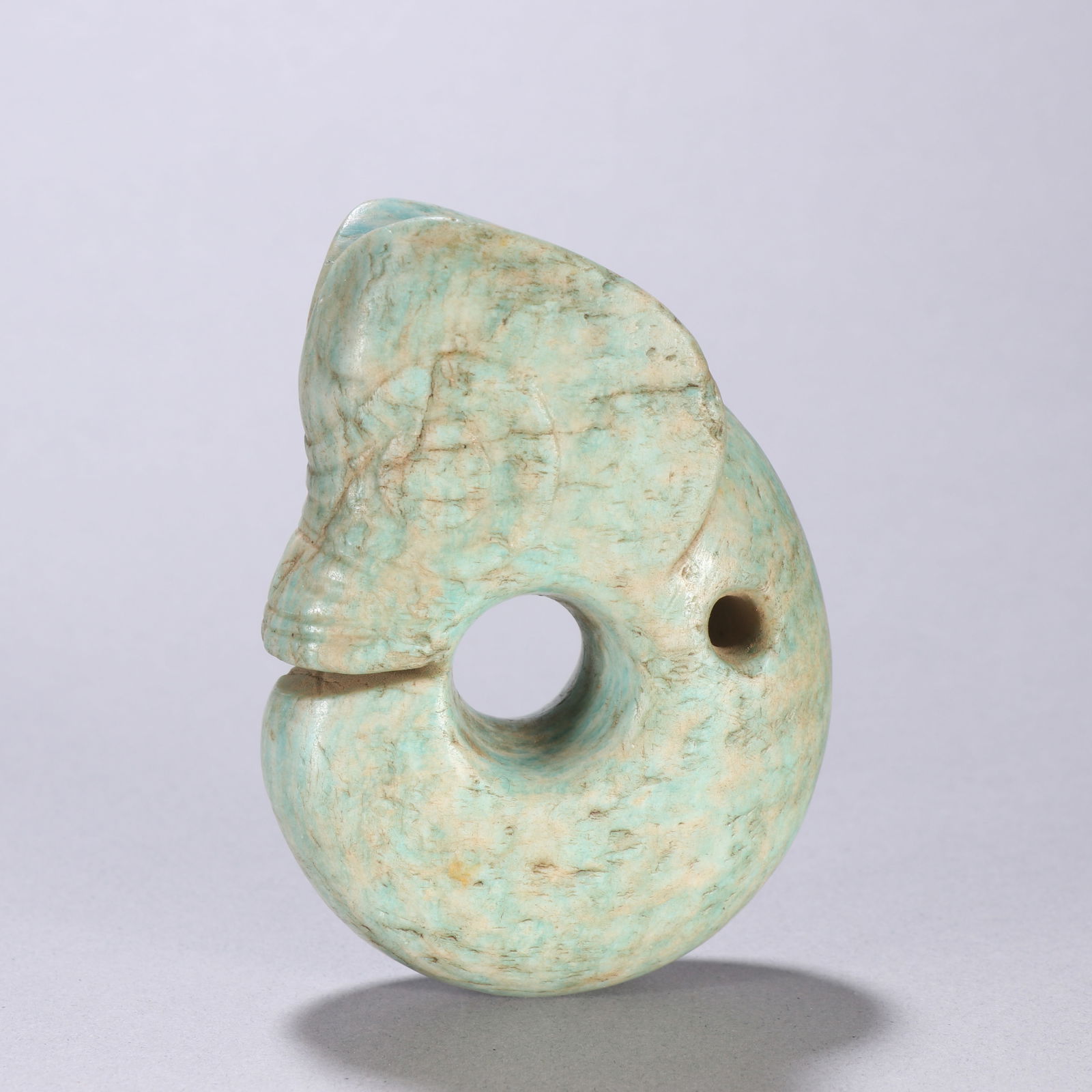 Amazonite Pig-Dragon: 9.6*6.7/263.8g