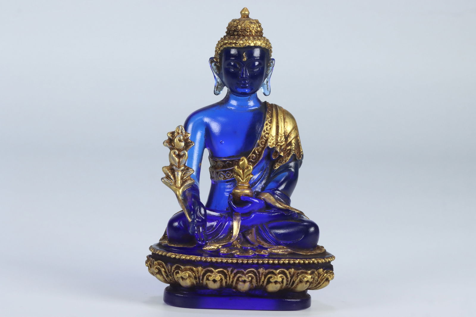 Qing Dynasty Glass Buddha Statue (1 of 1)