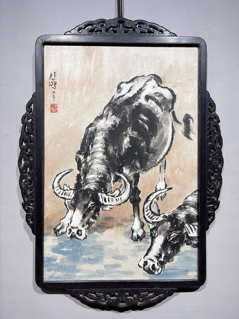 Wu Hufan mark Paper Hanging Scroll: 55*36