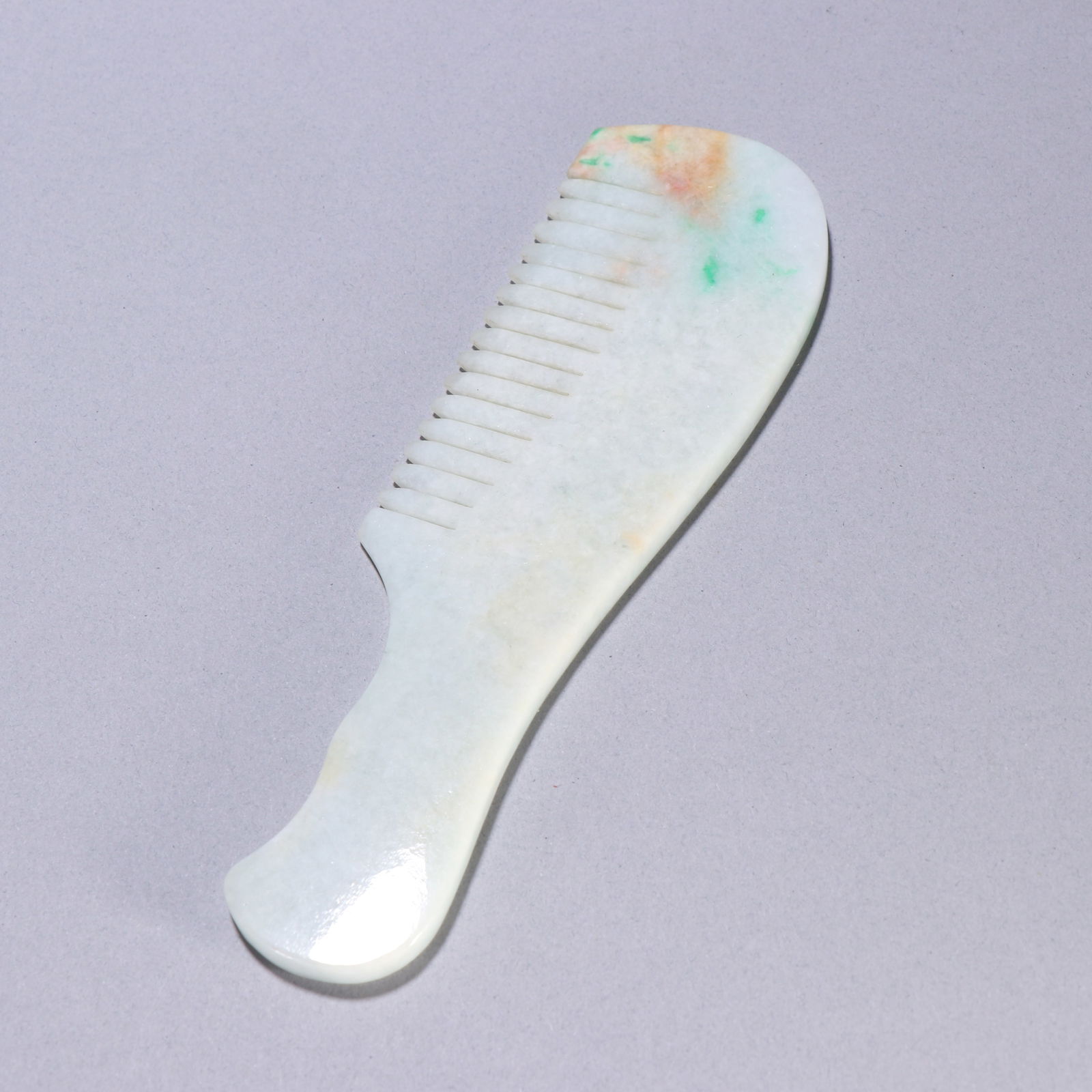 Qing Dynasty Jadeite Comb: 17*5.2/116.2g
