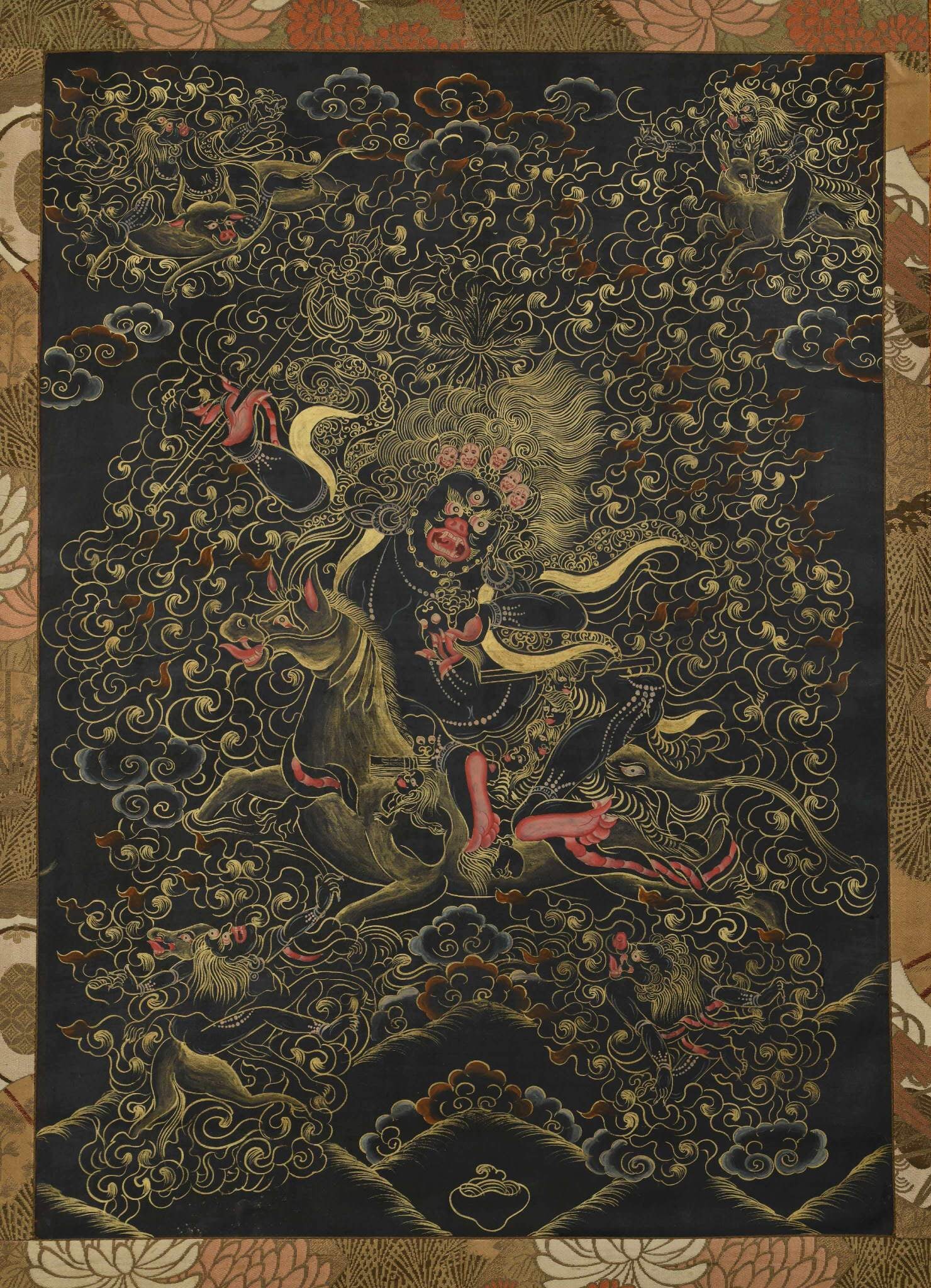 Mineral Colored Thangka: 165*79