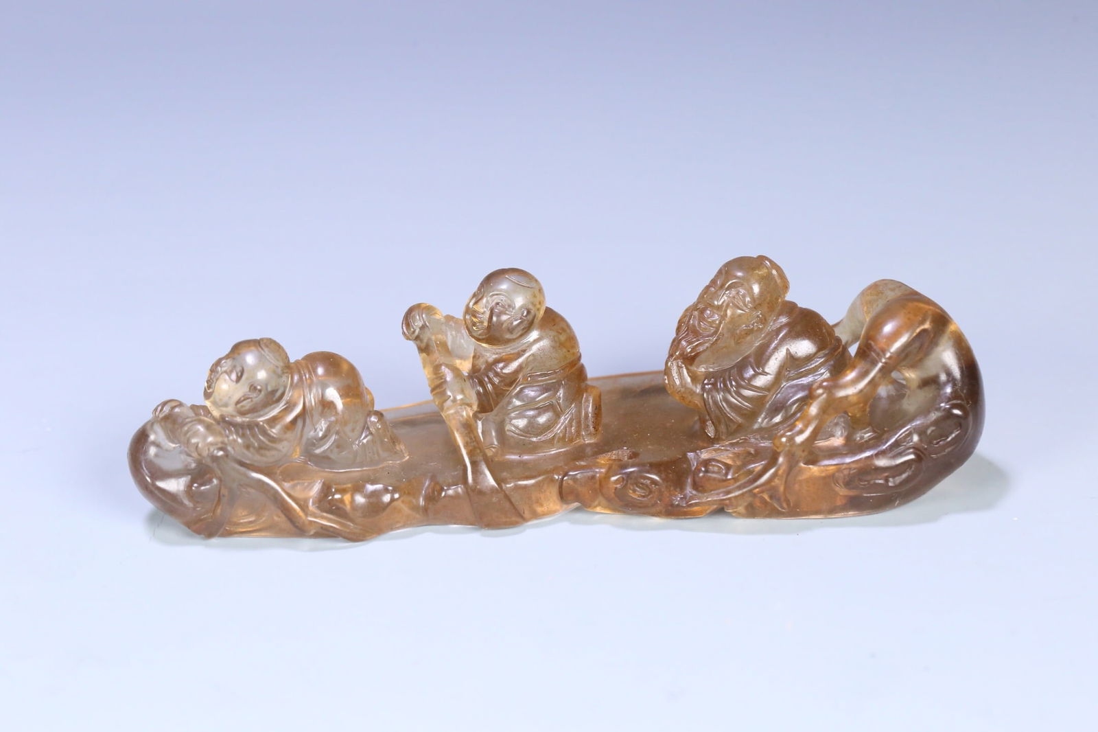 Crystal ornaments from the Qing Dynasty: 17.5*4.3*3.7/169.2g