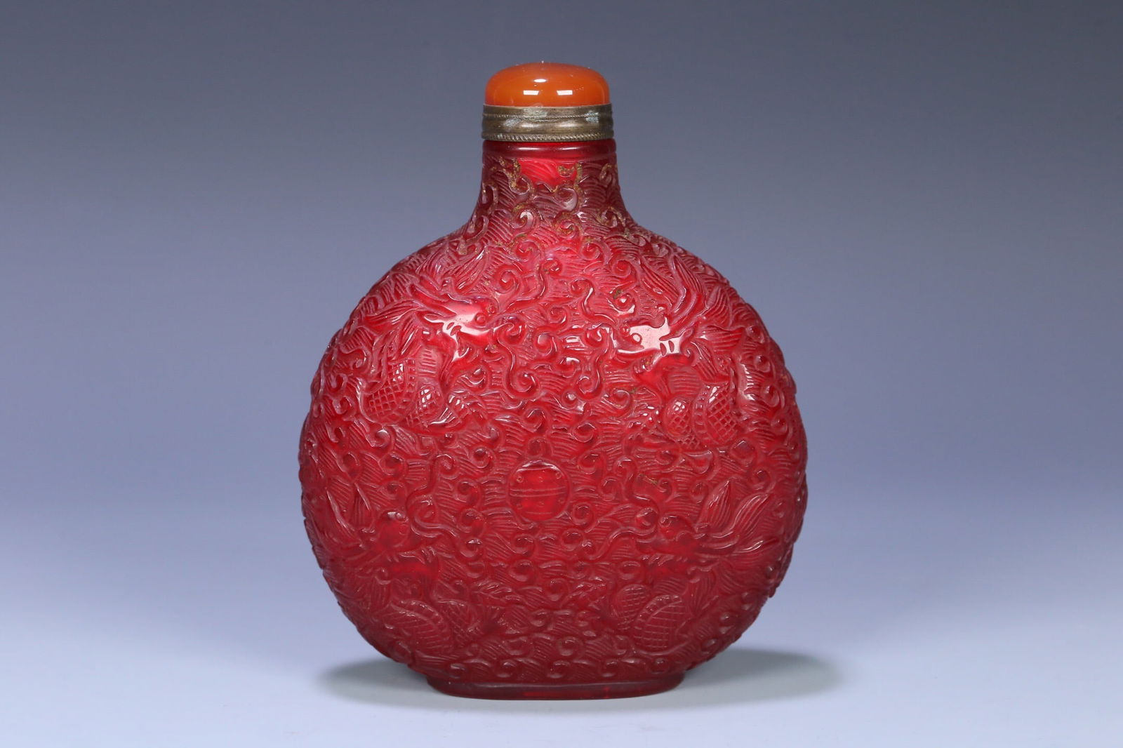 Qing Dynasty glazed snuff bottle (1 of 3)