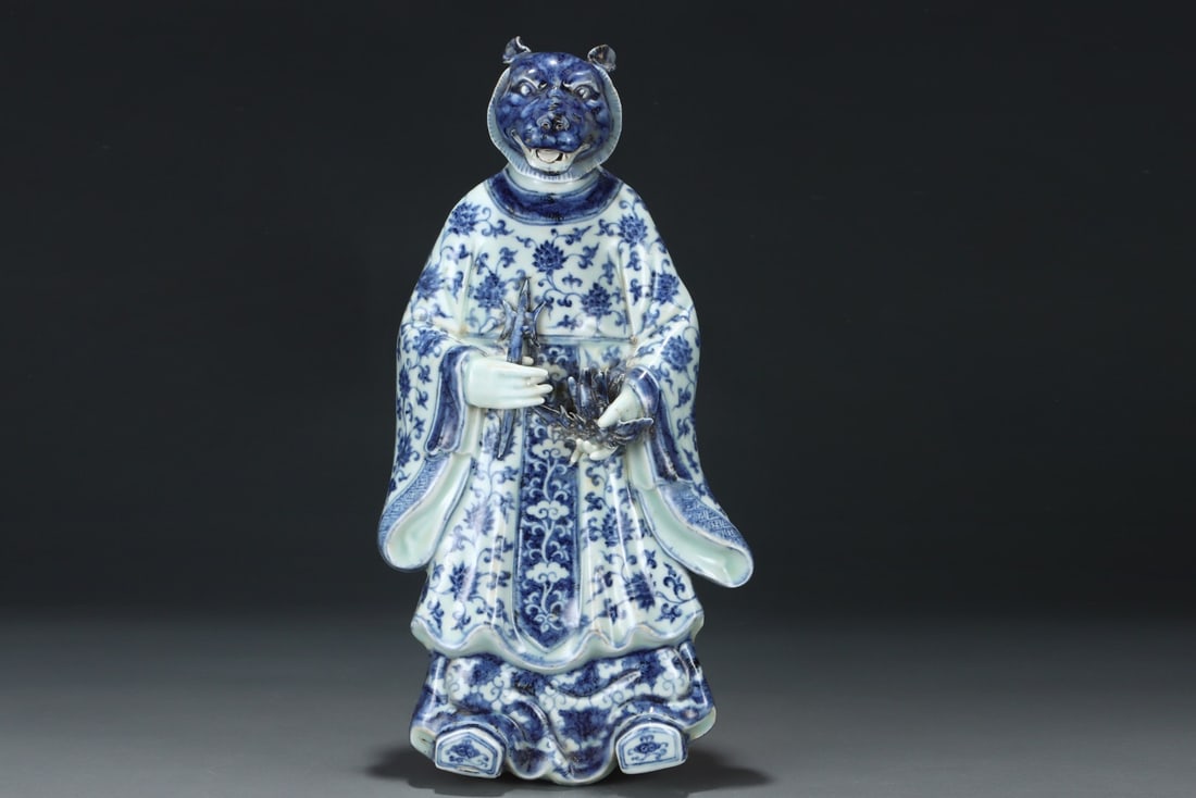 Xuande mark blue and white zodiac characters: 47.5*24.5