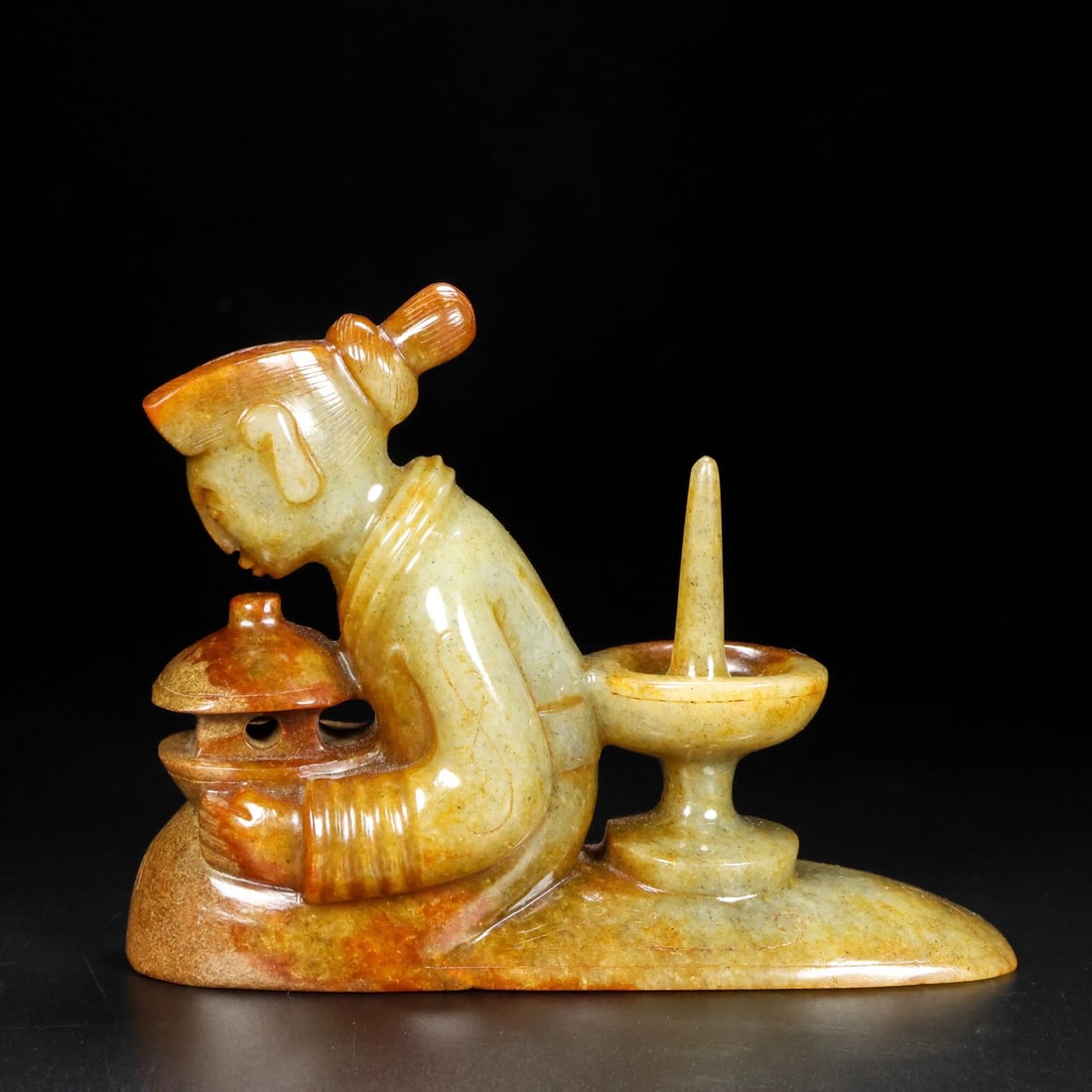 Hotan Jade Ornaments: 13.5*4.5*10.5/523g