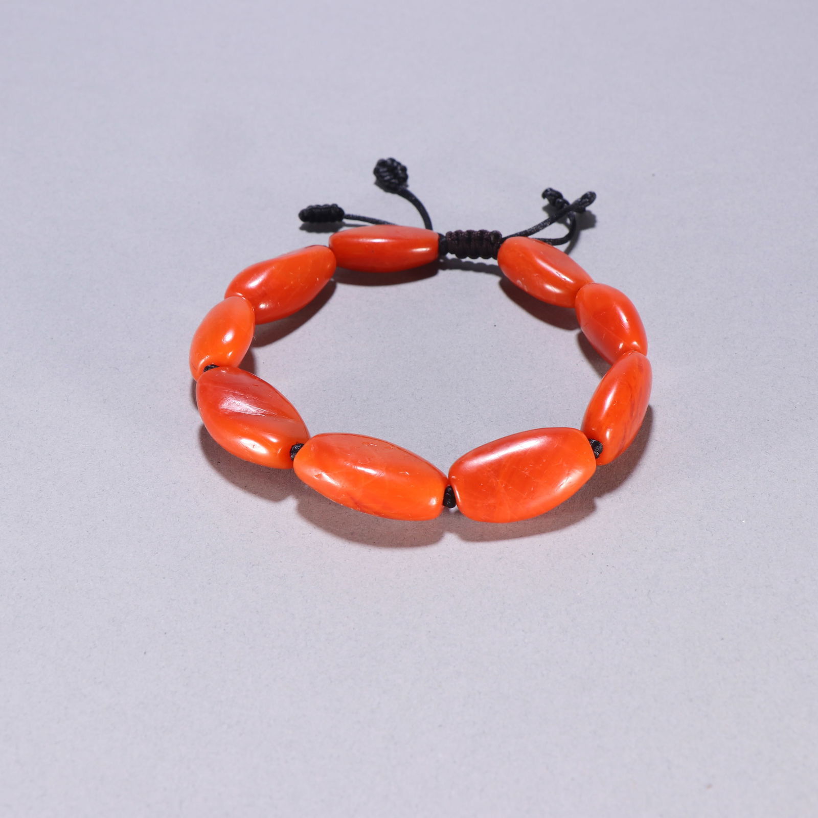 Qing Dynasty Southern Red Agate Bracelet (1 of 1)