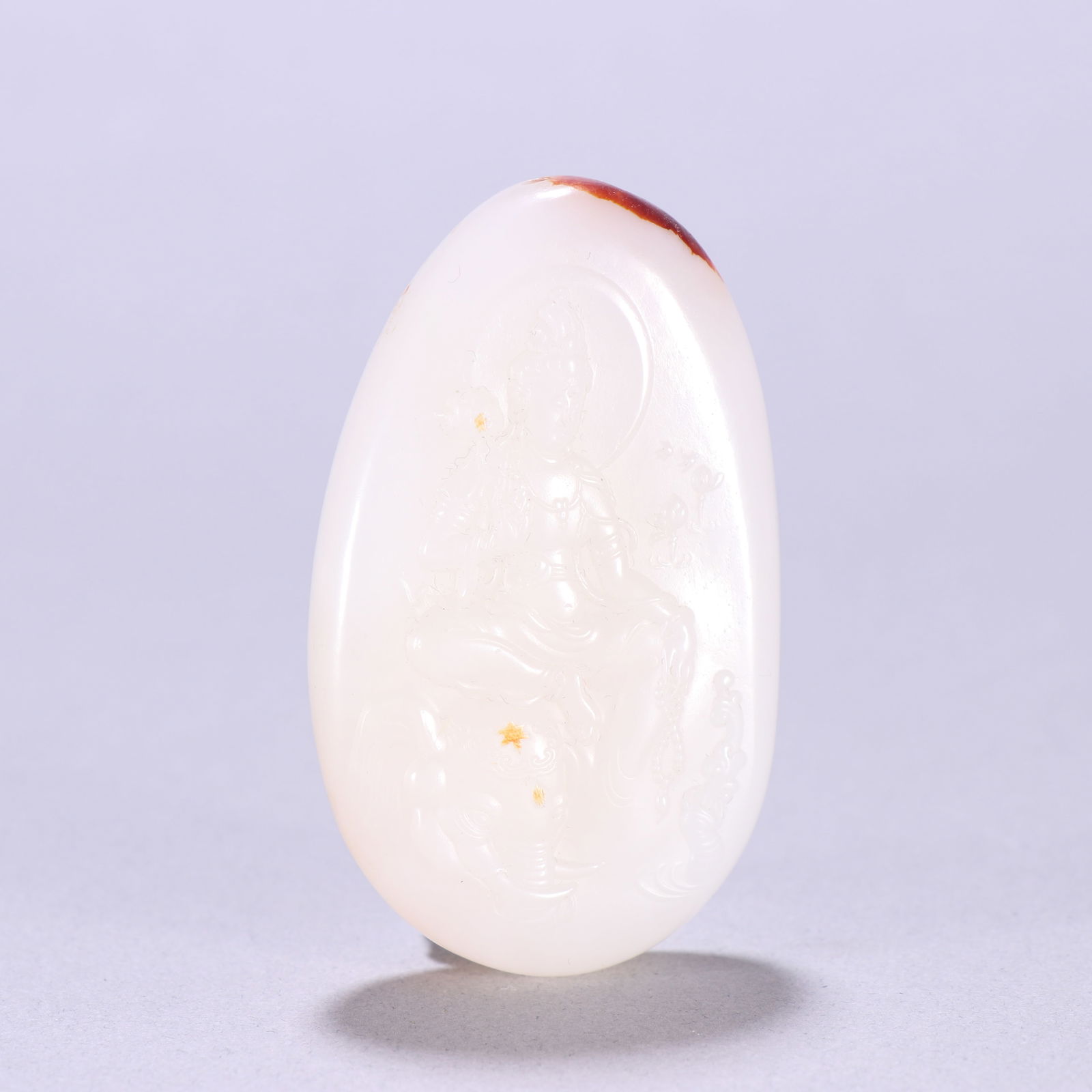 Hotan Jade Seed Pendant: 6.2*3.7/61.5g