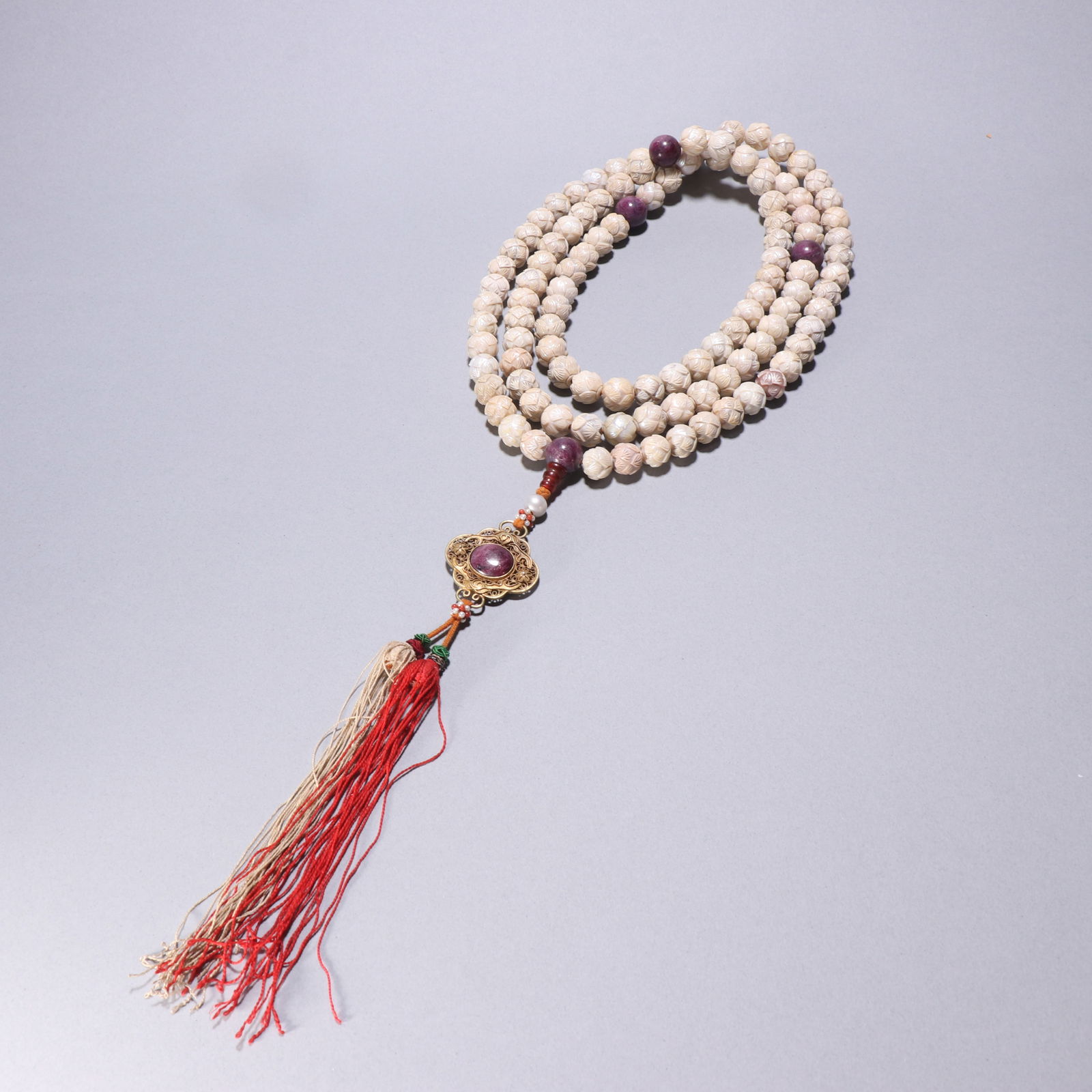 Qing Dynasty 108-Bead Pearl Prayer Beads (1 of 1)