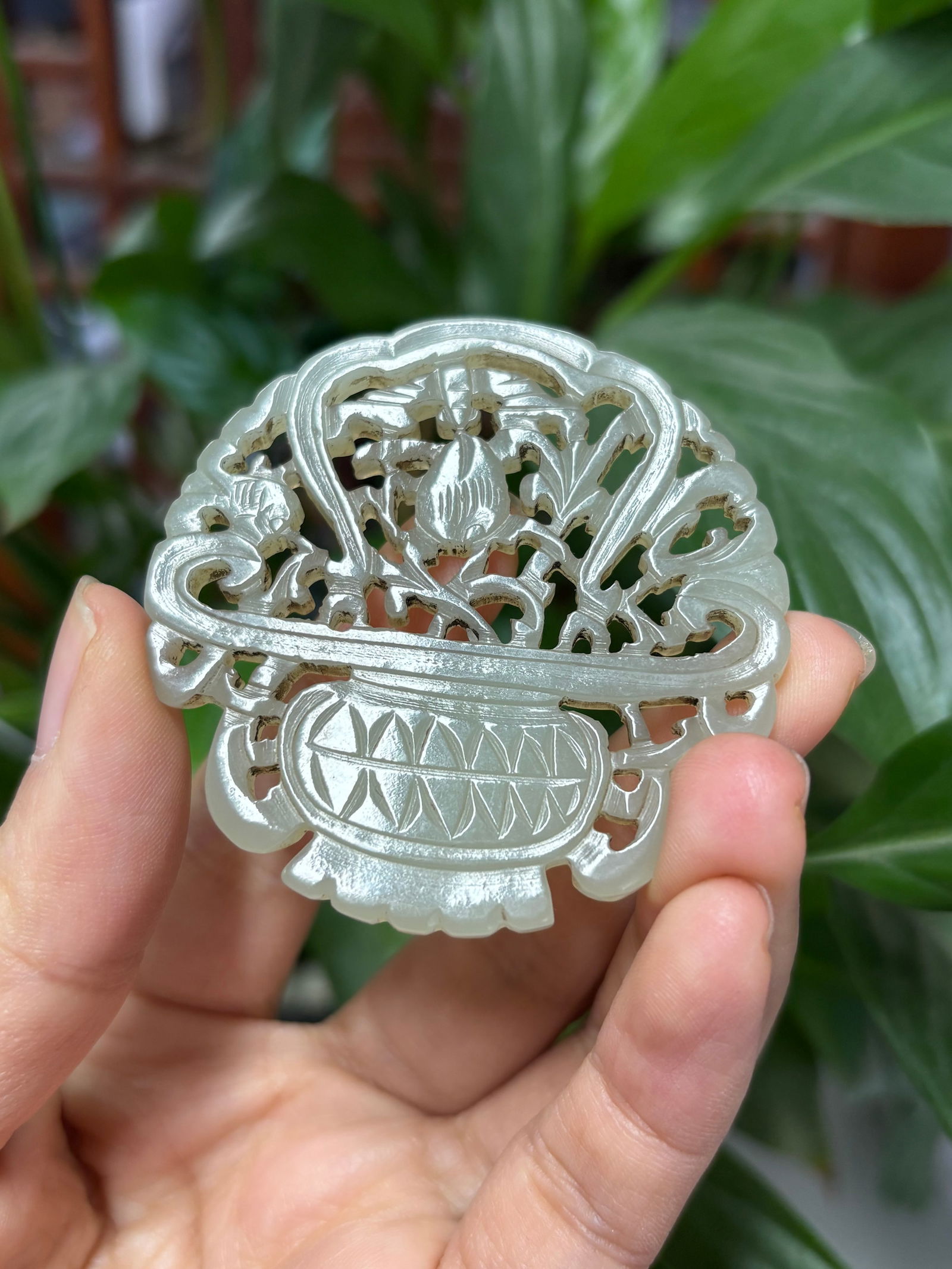 Qing Dynasty Hetian jade pendant (1 of 2)