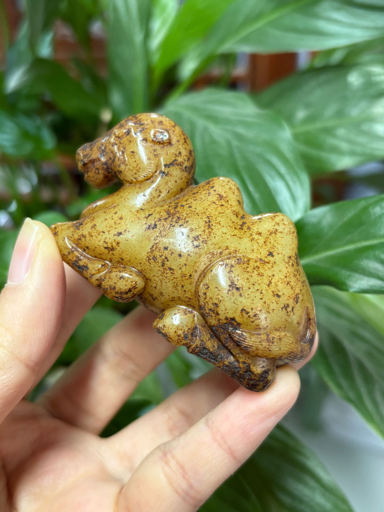 Hetian jade carvings: 4*7*3/109.5g