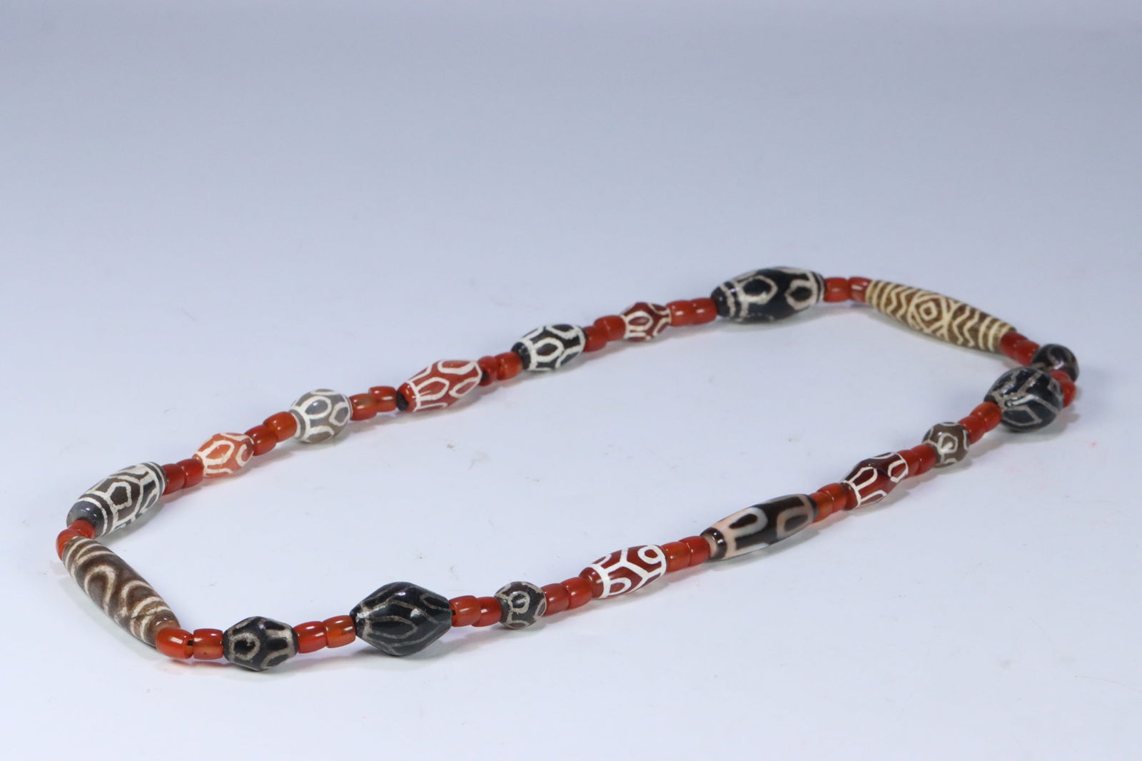 West Asian special totem dzi bead necklace (1 of 1)