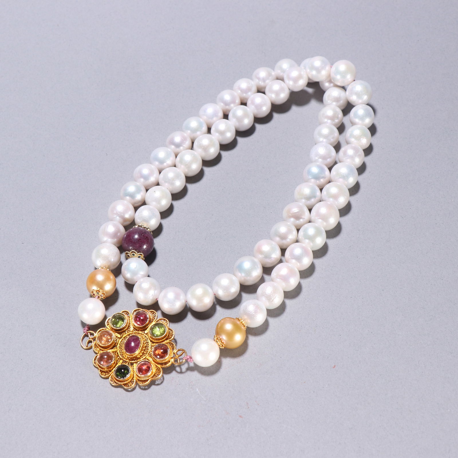 108-Bead Yellow Crystal Prayer Beads: 1.1/3.4*4.4/137.8g
