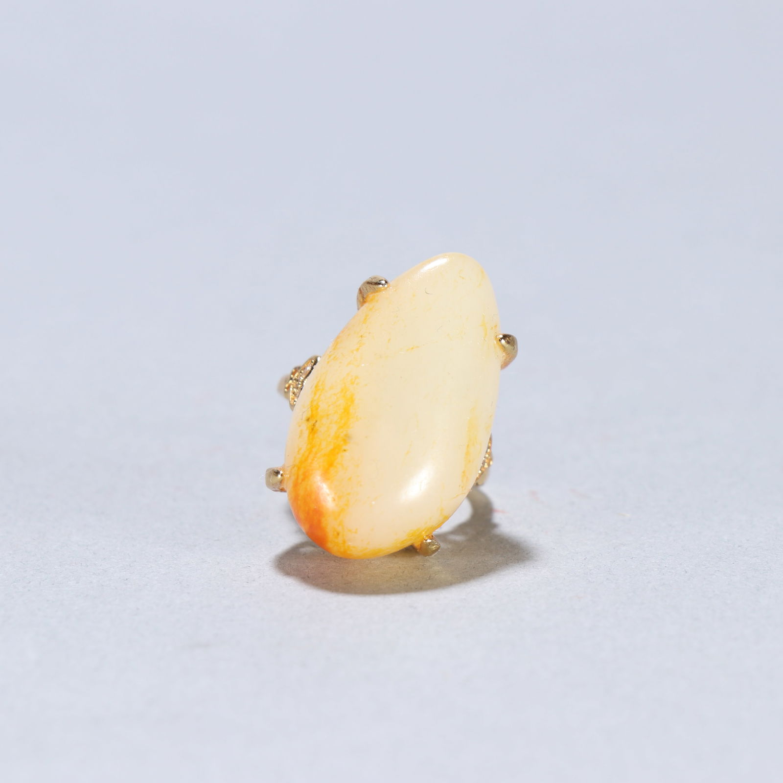 Hetian Jade Pebble Ring: 1.7/10g