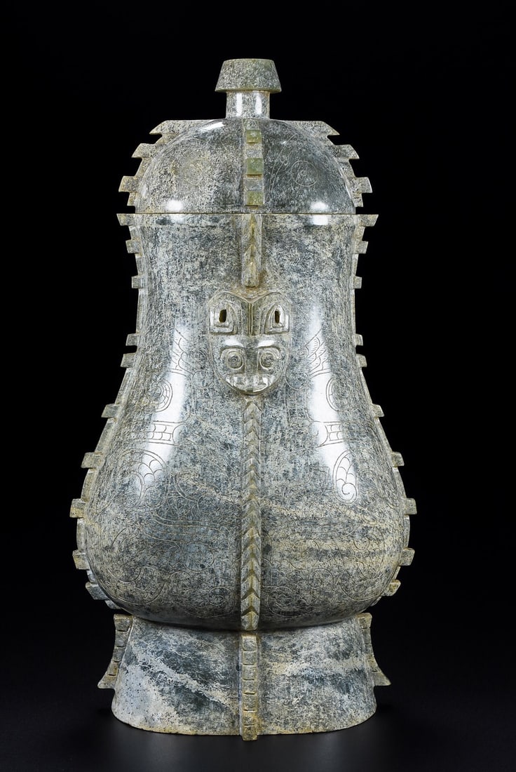 Hetian Yushan bottle: 26.5*14.5*8.5/1115g