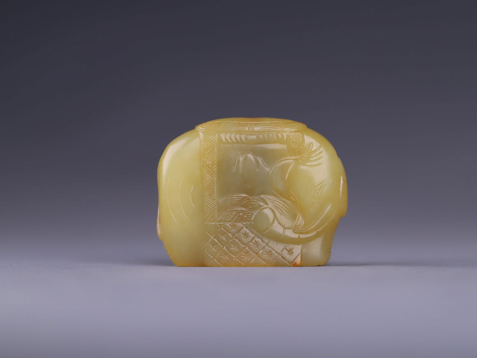 Hetian yellow jade pendant (1 of 4)