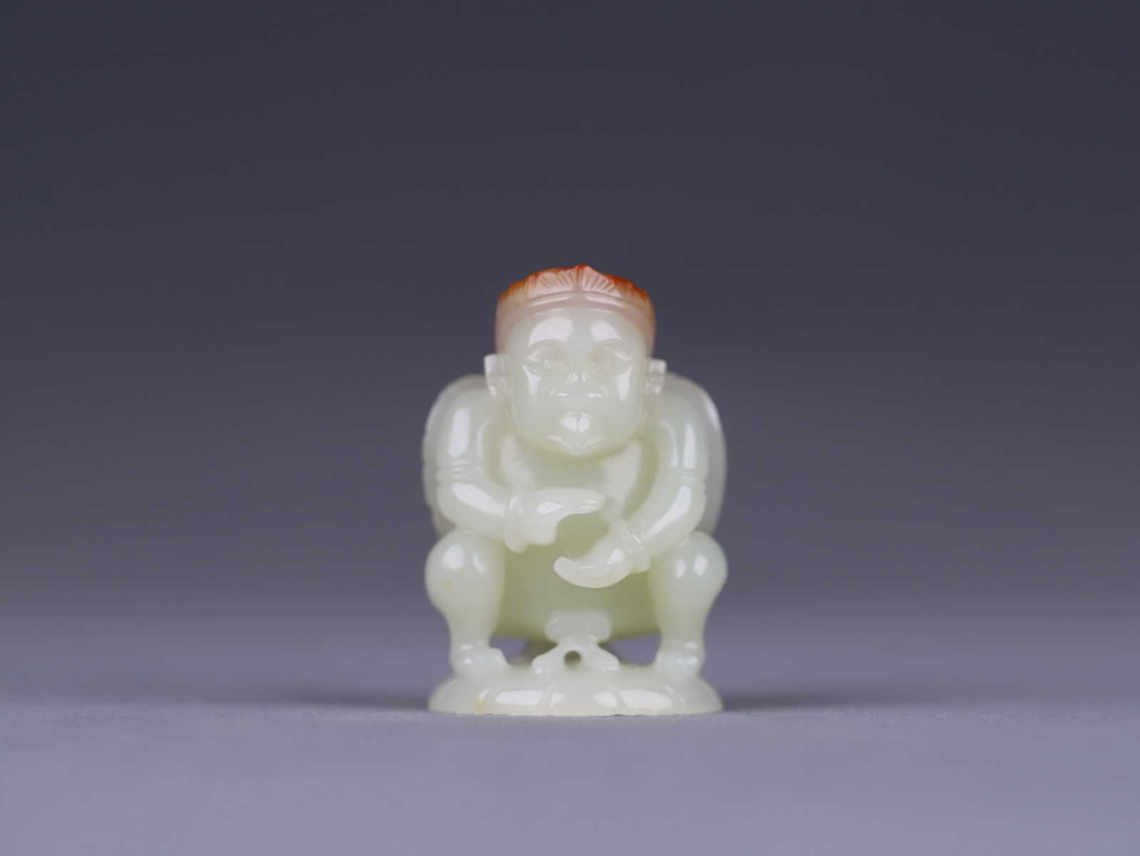 Qing Dynasty Hetian jade pebble carving (1 of 5)