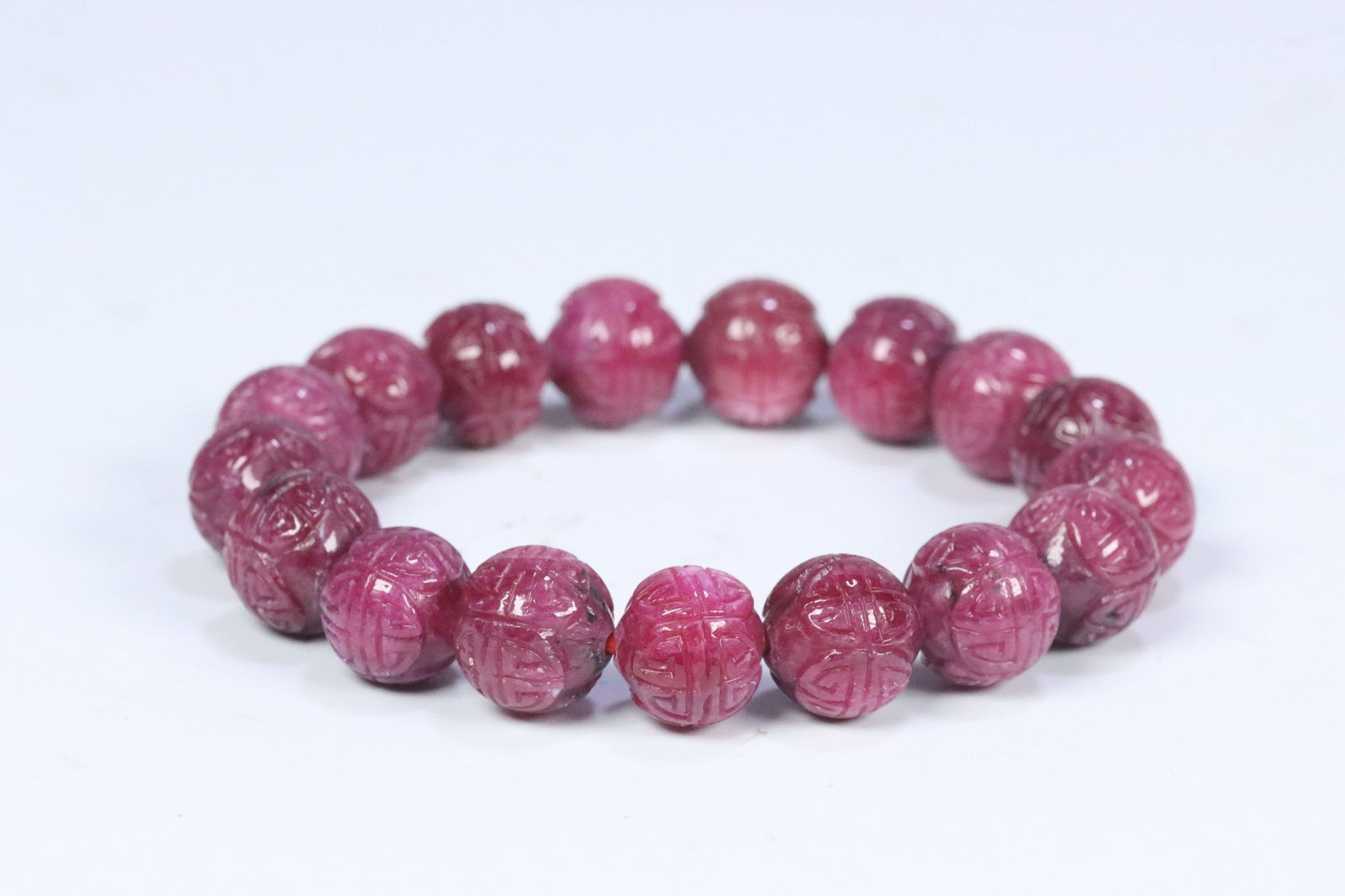 A ruby ?? bracelet from the Qing Dynasty (1 of 1)