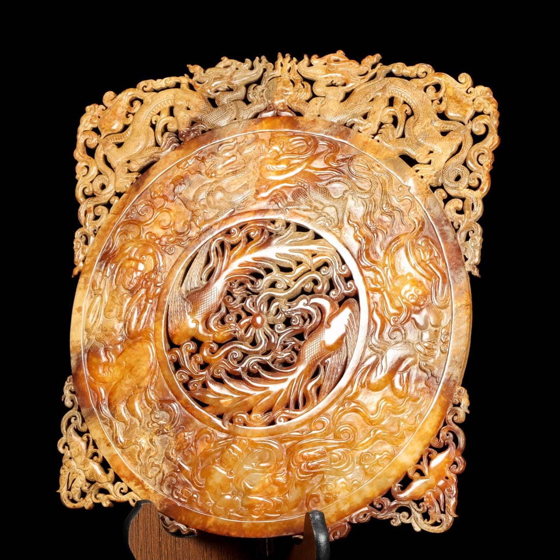 Tang Dynasty Hetian Jade Bi: 30*1*32/1.68kg