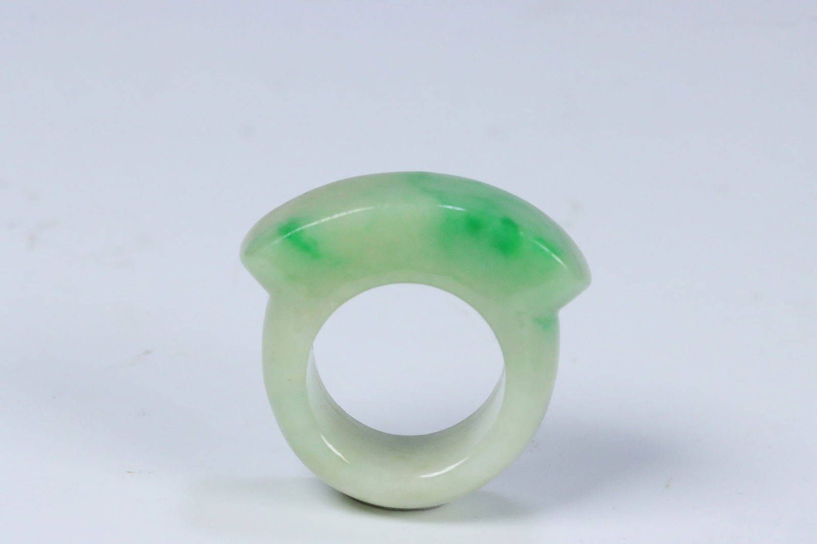 Qing Dynasty Jadeite Saddle Ring (1 of 3)