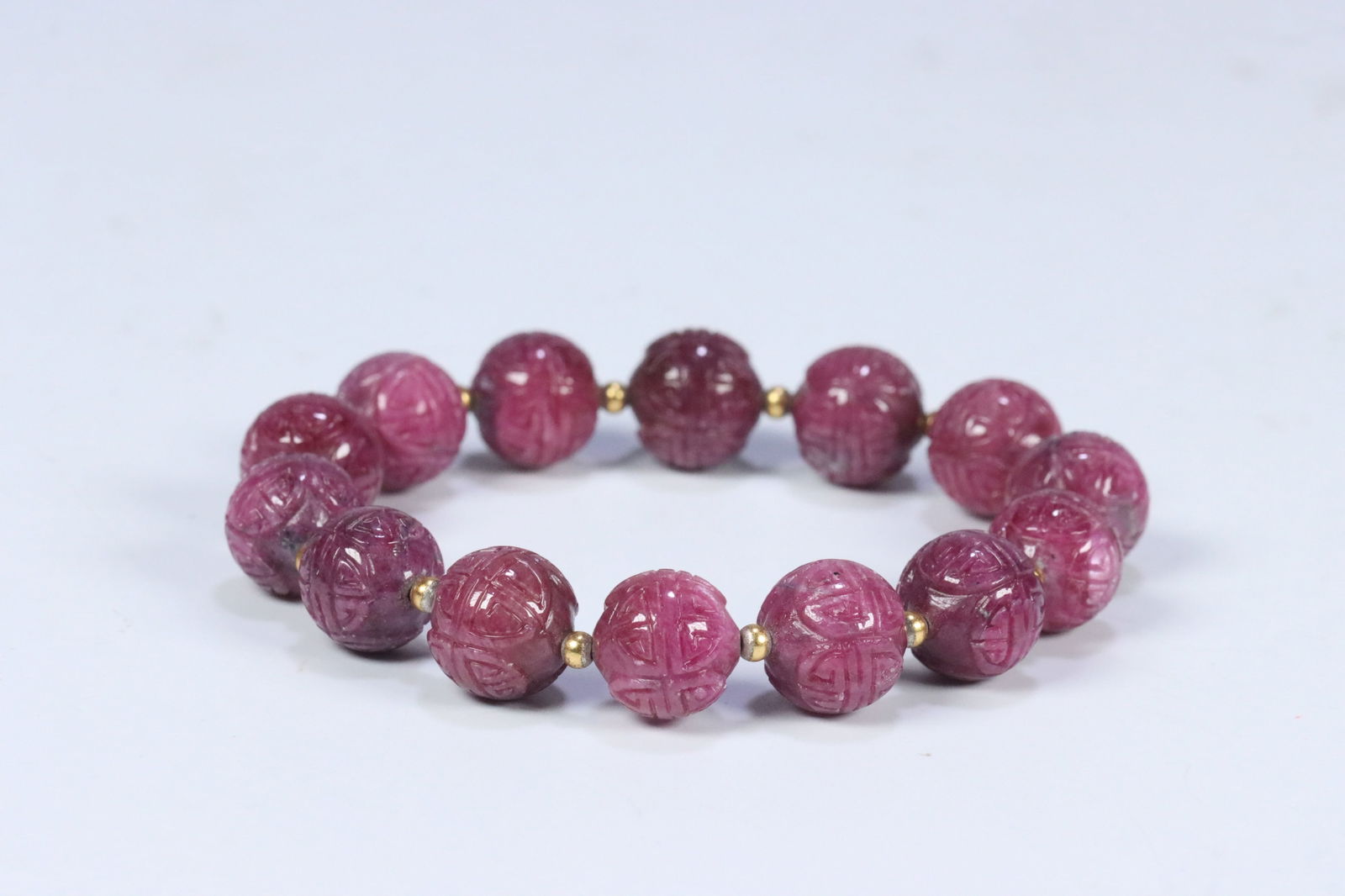 A ruby ?? bracelet from the Qing Dynasty (1 of 1)