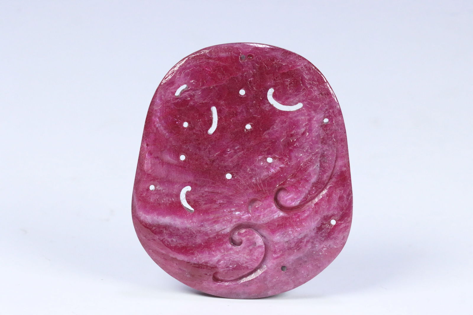 Qing Dynasty Ruby Plaque - 2