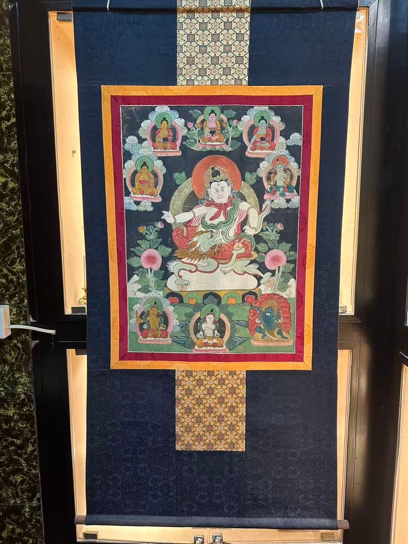 Mineral Painted Thangka: 140*75.5*46
