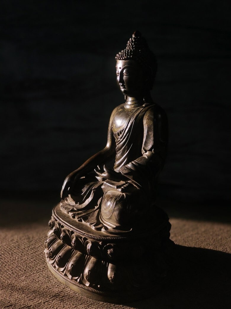 Ming Dynasty bronze Buddha statue (1 of 1)