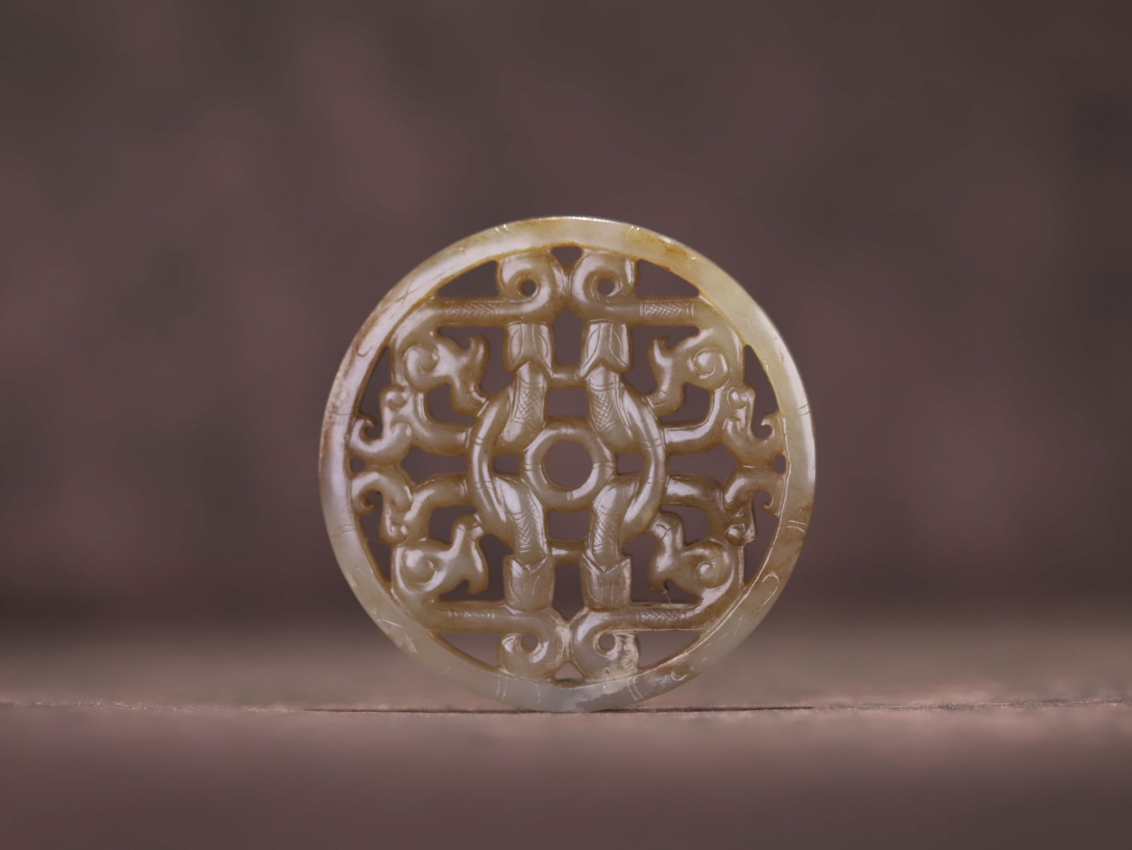 Han Dynasty jade disc (1 of 2)