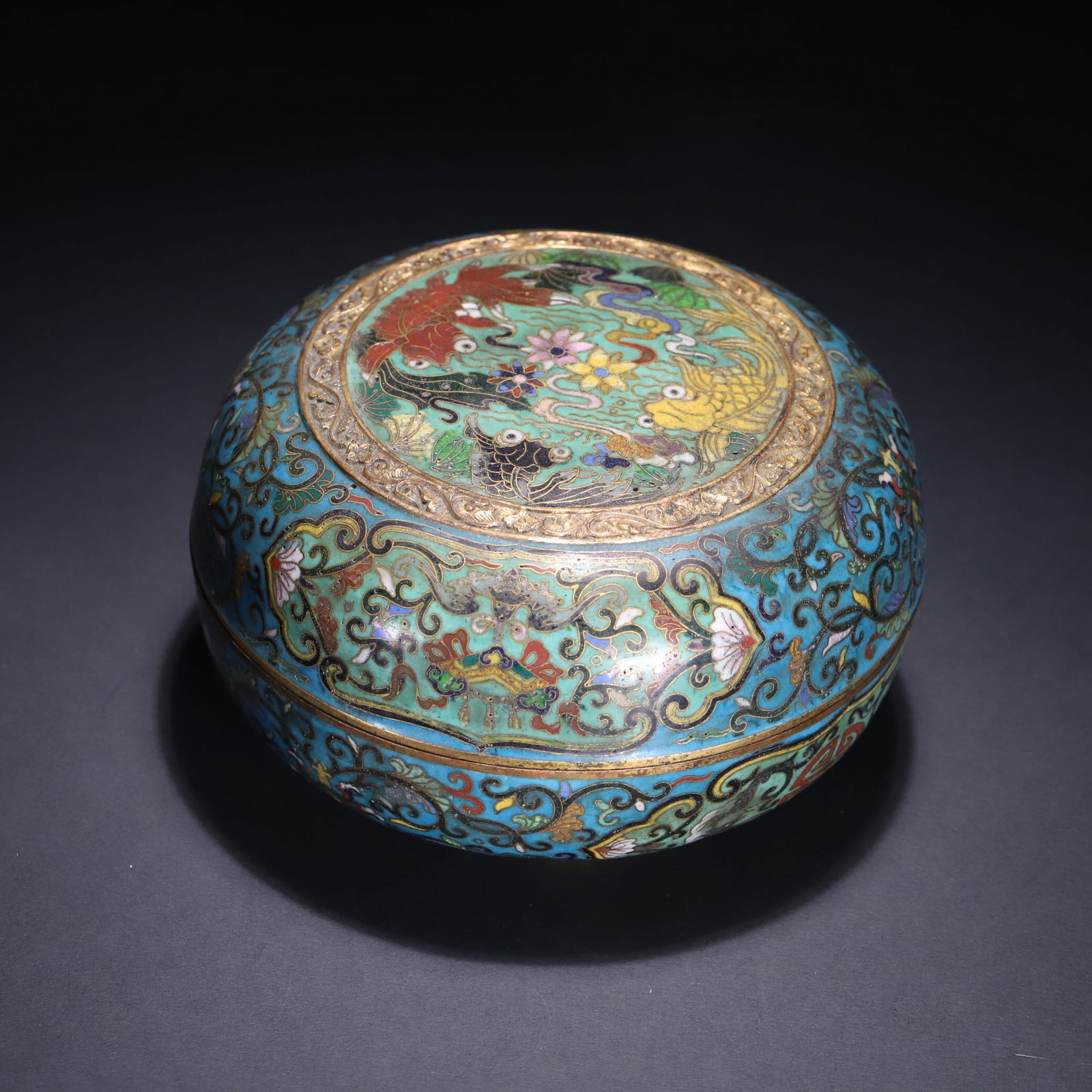 Qianlong Cloisonné Box (1 of 4)
