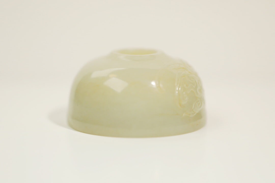 Qing Dynasty Hetian Jade Pebble Taibai Zun: 5.71*2.97