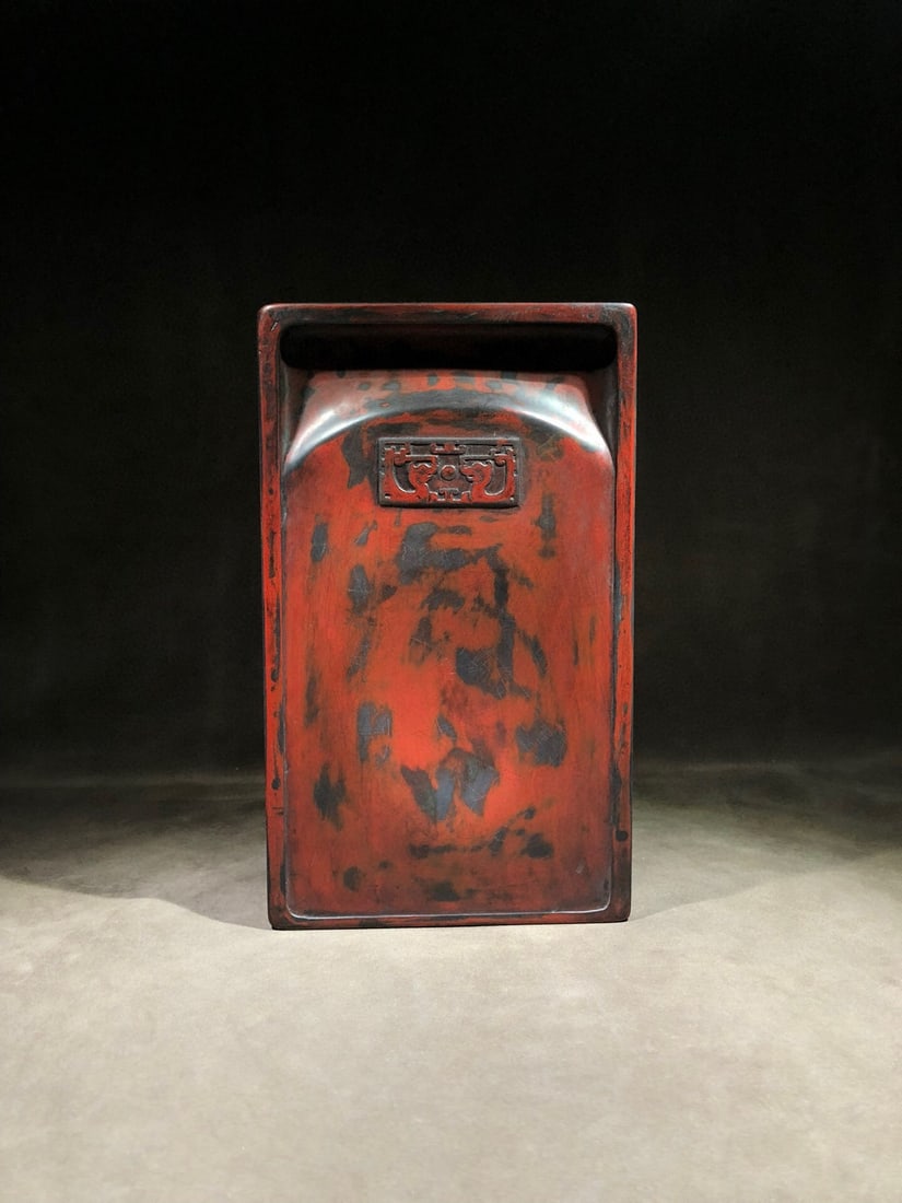 Duan inkstone with Gong Dingzi mark: 25*14.8*2.6