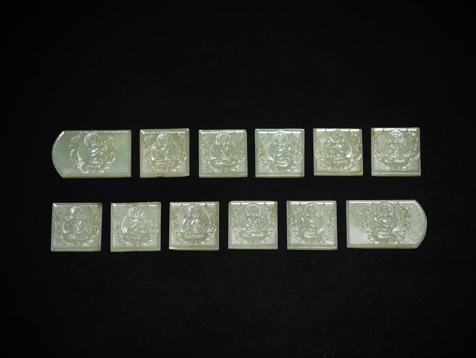 Ming Dynasty Hetian jade belt plaque set (1 of 2)