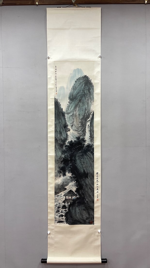 Fu Baoshi Marked Hanging Scroll on Paper (1 of 1)