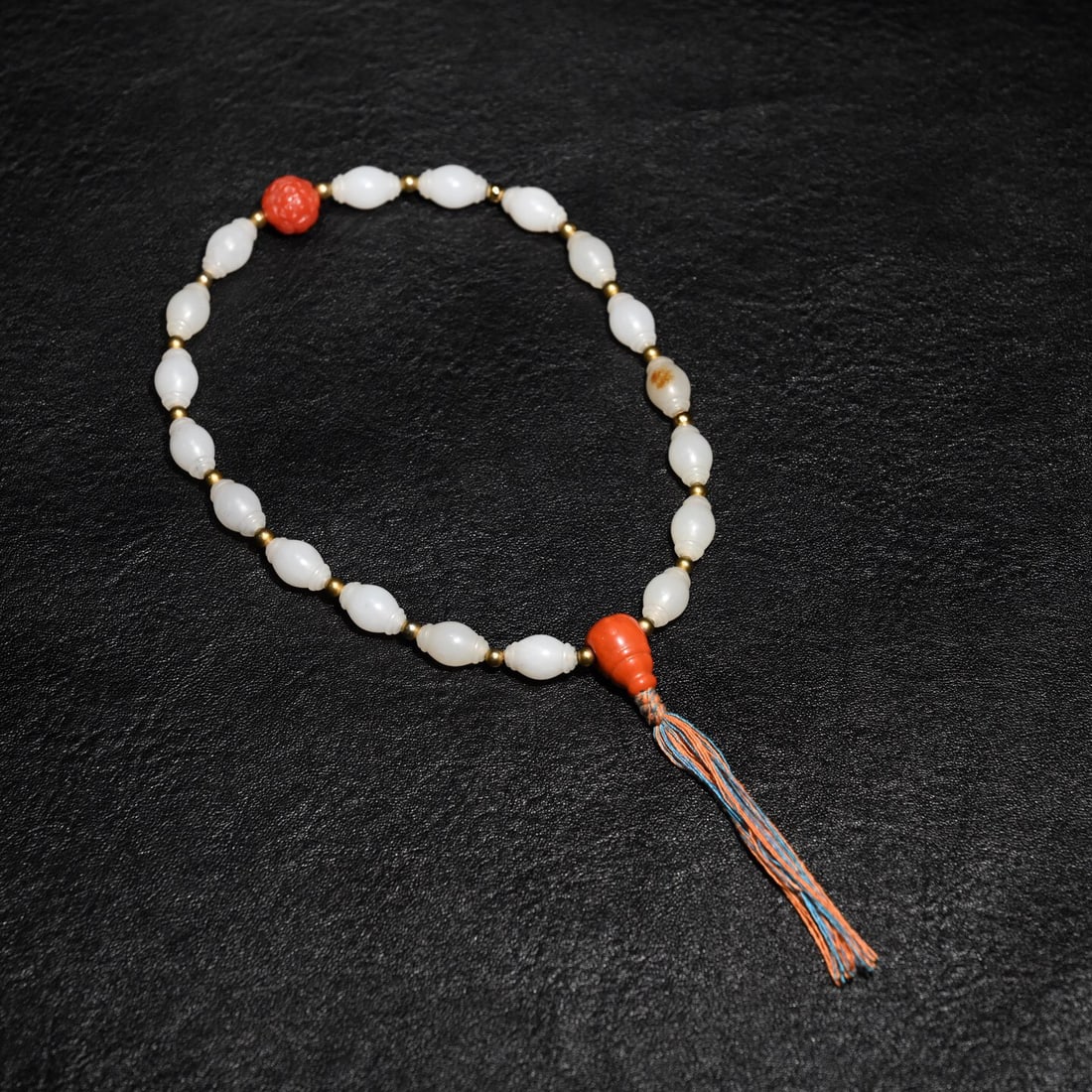 Hetian Jade Eighteen-Bead Handheld Item: 0.8/32g