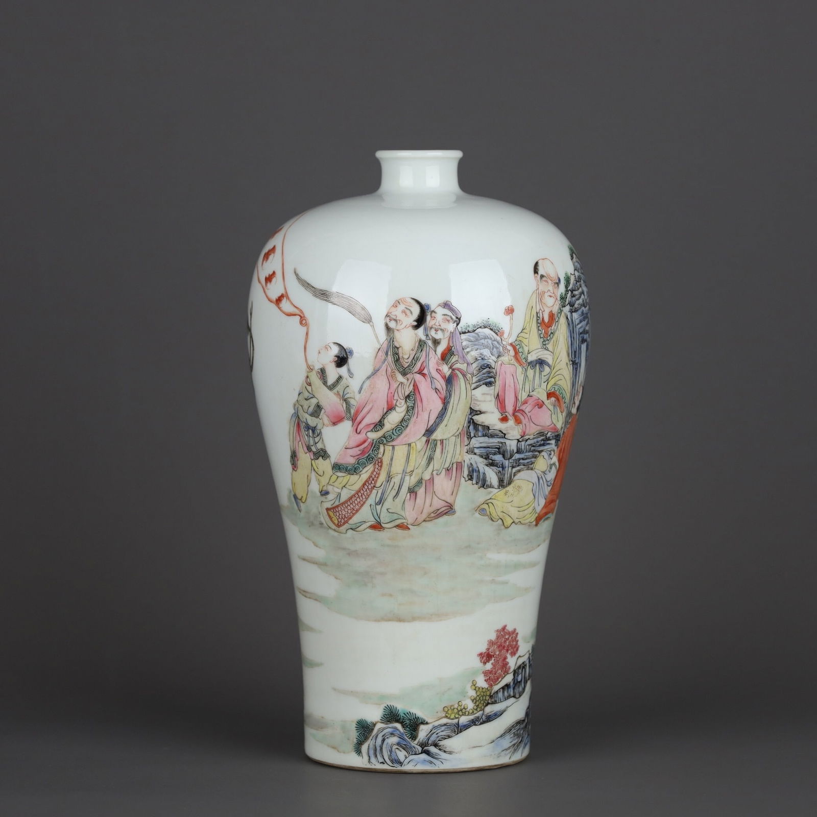 Yongzheng mark Pink Plum Vase (1 of 5)