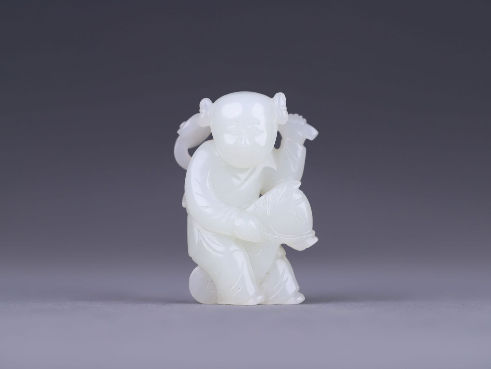 Qing Dynasty Hetian Jade Carving: 5.7*3.9*2.2/48.8g