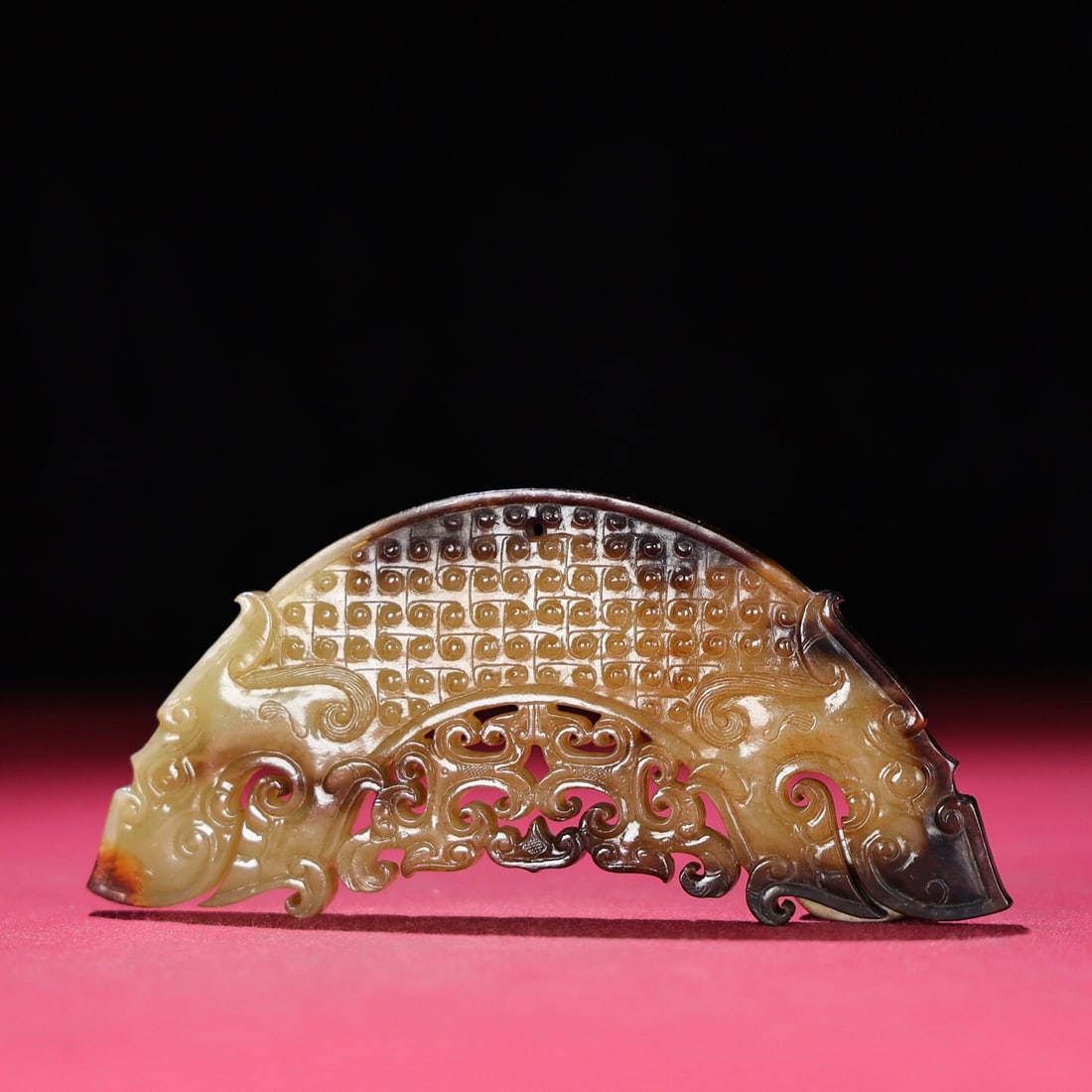 Hetian Jade Huang: 12.8*5.7*0.6/80g