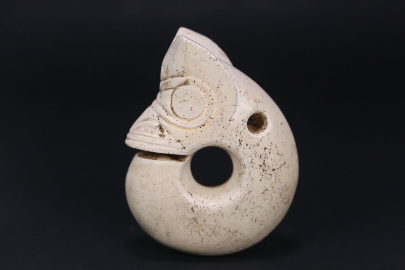 Hongshan Culture -mark Jade Pig-Dragon: 8.3*6.4*2.9/173.6g