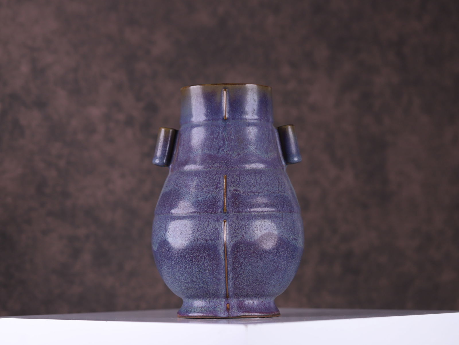Song Dynasty Jun Kiln Vase with Piercing Handles (1 of 4)