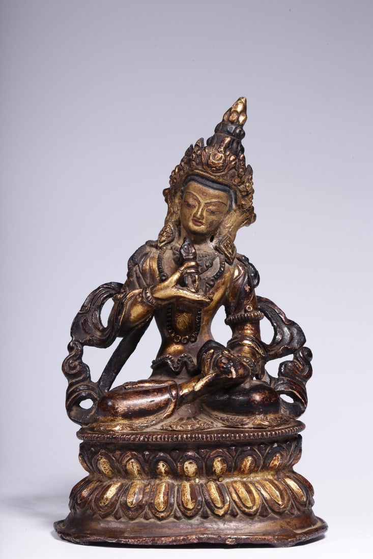 Bronze gilded Buddha statue from the Qing Dynasty (1 of 1)