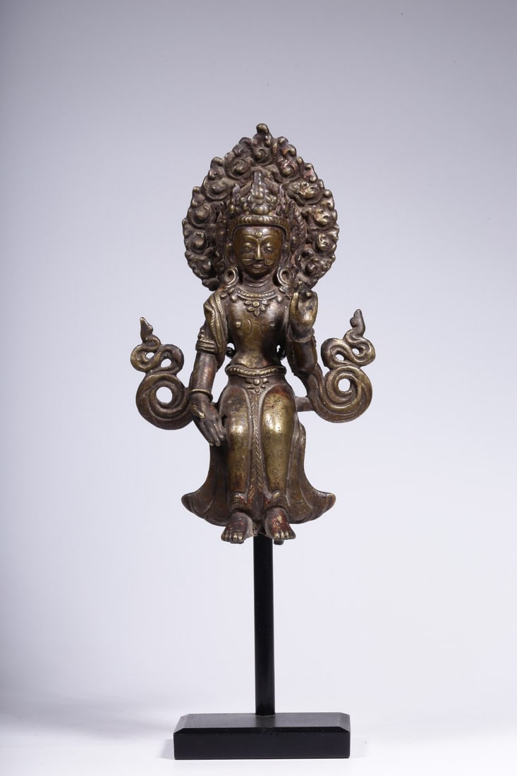 Qing Dynasty alloy copper Buddha statue (1 of 1)